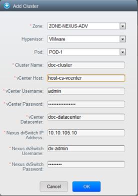 Chapter 6. Steps to Provisioning Your Cloud Infrastructure vcenter Username. Enter the username that CloudPlatform should use to connect to vcenter. This user must have all administrative privileges.