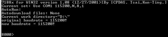 Step 8: Execute ver command to get version information about MiniOS7 and the hardware serial number.