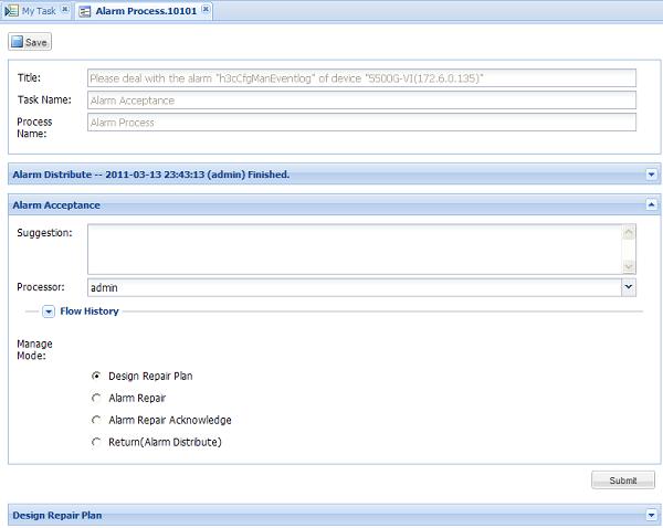 Manage Mode area, and then click Submit, as shown in Figure 18.
