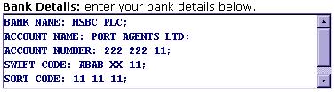 Bank Details It is essential that you provide full & accurate bank details, as those would be used for the payment in later stage.
