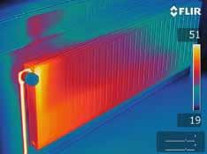 Instant Results: Sharper-looking thermal images Quicker target orientation Clutter-free reports Faster route to solutions Thermal image of a building.