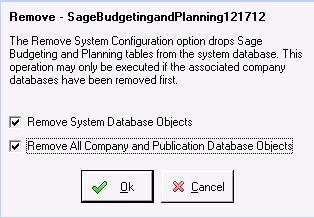 Active Planner System Management Guide files 2. The Remove System Configuration screen displays.