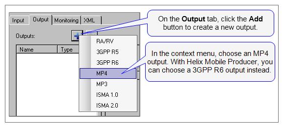 CHAPTER 4: Media Encoding for Universal Delivery Adding an MPEG-4 Output Add a Template Helix Producer provides