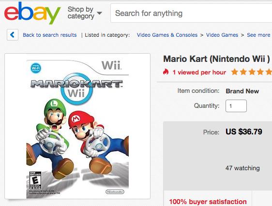 Linear Regression How much will Mario Kart (Wii)