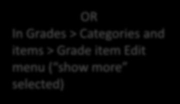 Grades improvements grading options Set or adjust a Grade to pass Set Pass