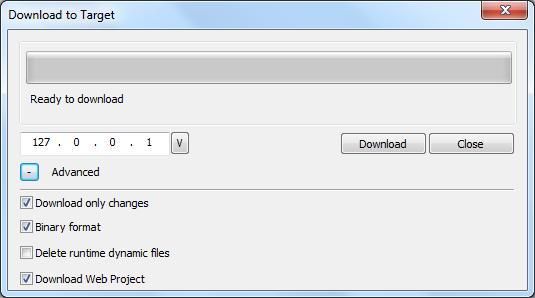 Download to Target Page file binarization introduced to improve HMI performance Binarization is transparent to end-user Page are converted into. jmxb file Studio can convert.jmxb file to.