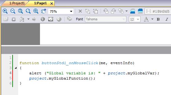 into Project Properties tab, can be recalled from other project