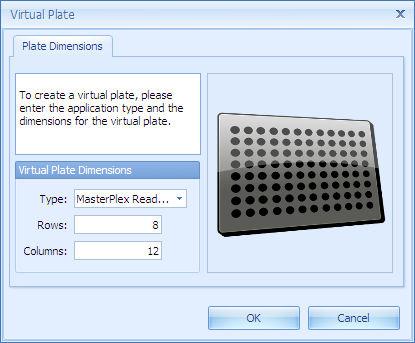 CHA PT E R 8 OTHER FEATURES 8.2 Virtual Plates A virtual plate is a software simulation of an empty microtiter plate. User-selected unknown and standard data from one or more actual plates (.csv,.