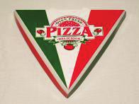 1 200 30 46 2/100 9856 9" Pizza slice clamshell - Two Color - 18"/6 9 x 9.375 x 1.5 9 x 9.