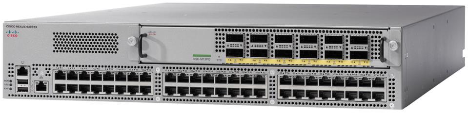 The Cisco Nexus 9396TX Switch is a 2RU switch that supports up to 1.