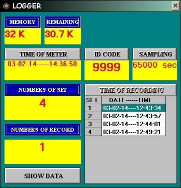 Datalogger Software Mode Datalogging Instructions for storing data in the meter s built-in datalogger are provided in the Built-In Datalogger section of this manual.