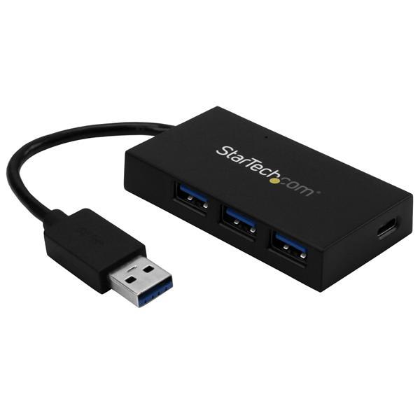 4-Port USB Hub - USB 3.0 - USB-A to 3x USB-A and 1x USB-C - Includes Power Adapter Product ID: HB30A3A1CSFS Here s an easy way to connect a wider range of peripherals to your laptop.