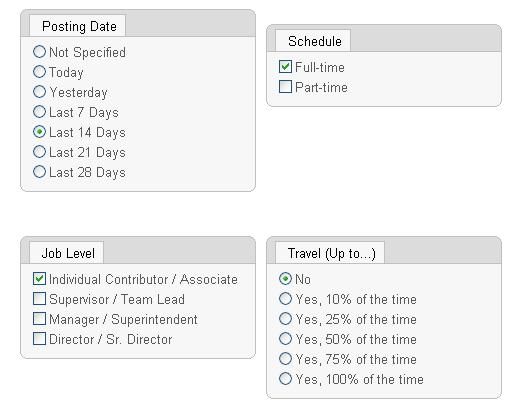 Search Jobs & Save Jobs Advanced Search (Cont d) Step 3: Scroll down to see the advanced search boxes.