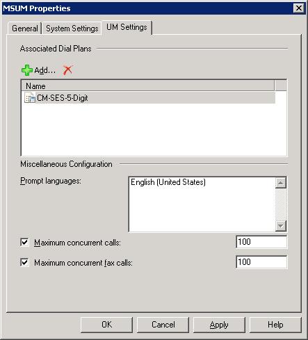 Associate Dial Plan with UM Server. In the console tree of Exchange Management Console, expand the Server Configuration node and click on Unified Messaging.