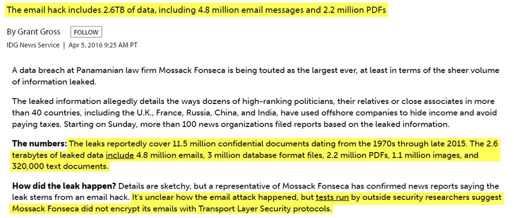The Security Flaws at the Heart of the Panama Papers