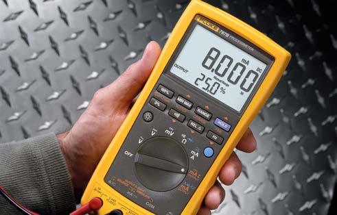 NEW PRODUCTS Fluke 787B ProcessMeter The Fluke 787B ProcessMeter doubles troubleshooting capabilities by combining the power of a safety rated digital multimeter and ma loop calibrator into a single,