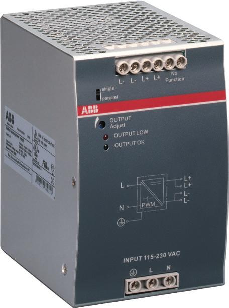 Data sheet Power supply CP-E 24/10.0 Primary switch mode power supply The CP-E range offers enhanced functionality while the number of different types has been considerably reduced.