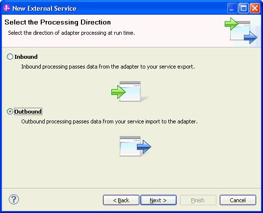 5. In the Select the Processing Direction window, select