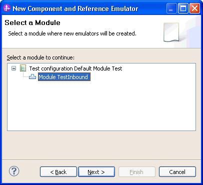 d. Select Module TestInbound and