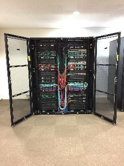 Preconfigured server cab for 33 server max All connectivity installed prior to ship