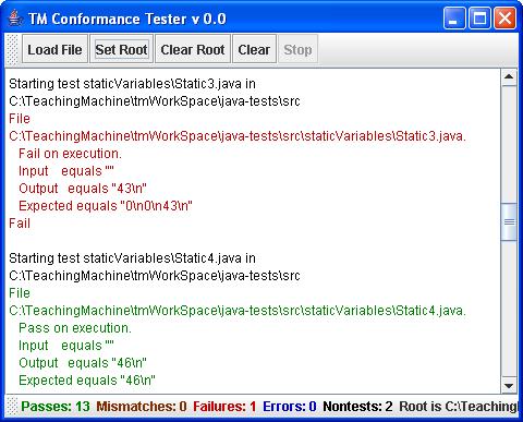 Figure 3: The Conformance Tester 4 Conclusion The method used to design the Conformance Tester is similar to some of the techniques in [1].