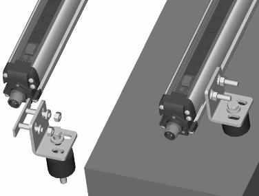 vibrations, vibration dampers together with mounting brackets