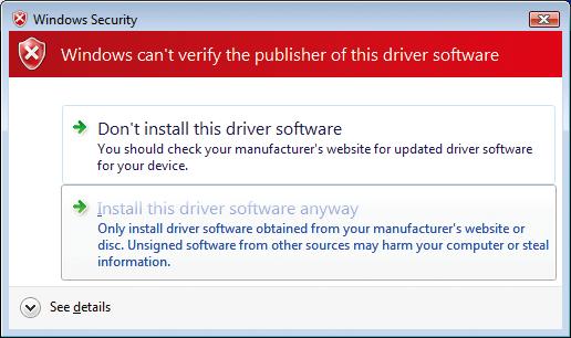 Print Operation (for PC) Click Install this driver software anyway.