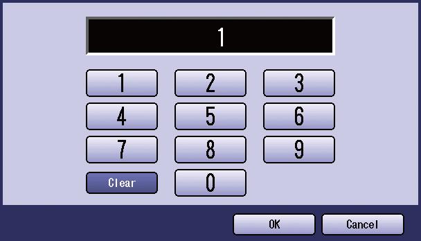 Enter the Password (4-digit(numeric) or 8-16 characters(alphanumeric)), and then select OK.