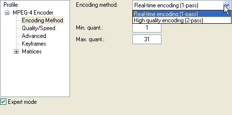 4. Click on 'Encoding Method if you want change it simply click on the dropdown button and selected the encoding method you want.