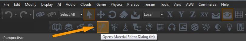 2. Open the Material Editor: From the Editor