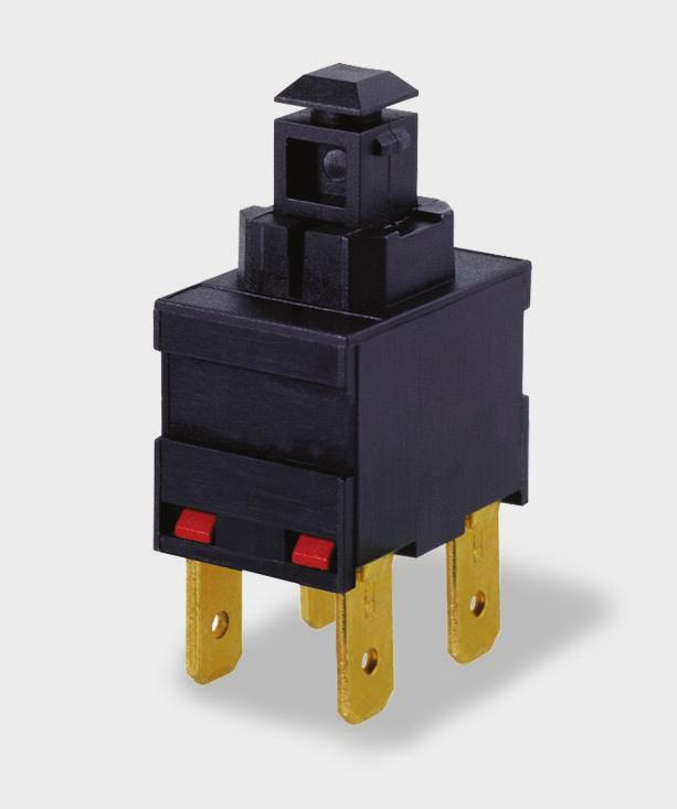 800 Push Button Switches 6 50ac Miniature push button Ratings up to 6, 50 ac 6(4) 50ac T85, E4 (0,000 Operations) () 50ac T05, E4 (0,000 Operations) 8(8) 50ac T05, 5E4 (50,000 Operations) 6(6) 50ac