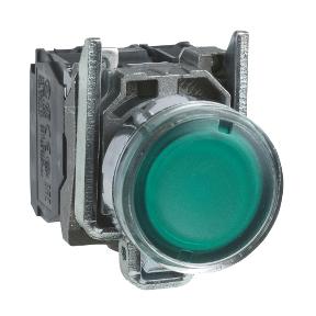 Characteristics green flush complete illum pushbutton Ø22 spring return 1NO+1NC 24V Product availability : Stock - Normally stocked in distribution facility Price* : 119.
