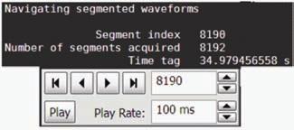 Major tick marks indicate segments of the serial packet MIPI D-PHY measurements are automatically time-correlated with measurement on other scope channels.