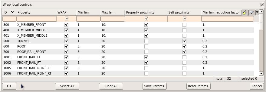 If you select inner specify the number of the first Nth largest identified volumes to be wrapped.