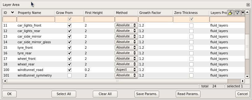 4) Growth control parameters: Max top facet skew: Max allowed Fluent EquiArea skewness of top cap mesh Proximity factor: Check distance to ensure a
