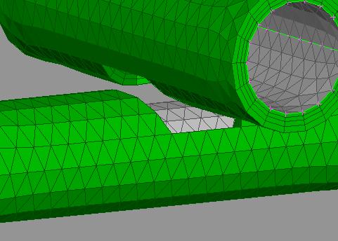 In case where the original mesh has areas where no normal vector can be calculated or no layer of acceptable quality be generated, Layers Generation will stop and these areas will be placed in a SET