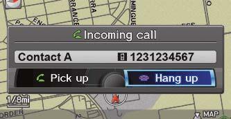 Press the Pick-Up button to go to the Cellular Phone screen. 3. Say Up or Down to find the name you want to call.