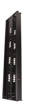 Vertical Managers Ordering Information VCM-(XX)...................... RouteIT single-sided vertical cable manager, 45U, black height: 2.