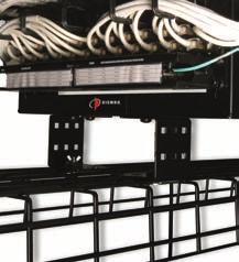Open Compatibility Rack mount solution attaches to all common overhead cable tray and ladder rack systems.