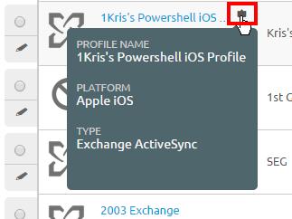 Chapter 10: Profiles & Resources A similar tooltip icon is found in the Assigned Groups column in the Profiles List view, featuring hover-over pop-ups displaying Assigned Smart Groups and Deployment