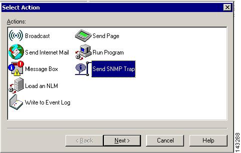 Figure 9-4 Symantec AV Send SNMP Trap Step 10 Step 11 Select the Local Controller to send the SNMP