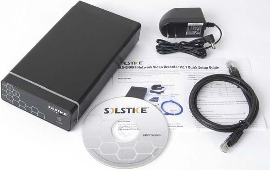 data storage. It is very easy to install and use. What s in the box Your SLS-ENVR4 product includes components shown in the picture below.