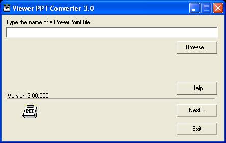 4. Viewer PPT Converter 3.0 2 Click Windows [Start] [All Programs] [NEC Projector User Supportware 2] [Viewer PPT Converter 3.0] [Viewer PPT Converter 3.