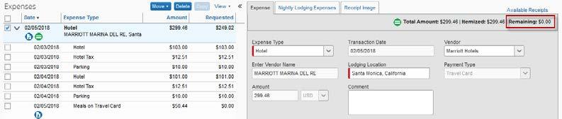 Expense Reports If you receive an itinerary error, you may need to add an itinerary. o Hotel advance deposit Use when a deposit required for a hotel stay is paid in advance with the ASU Travel Card.