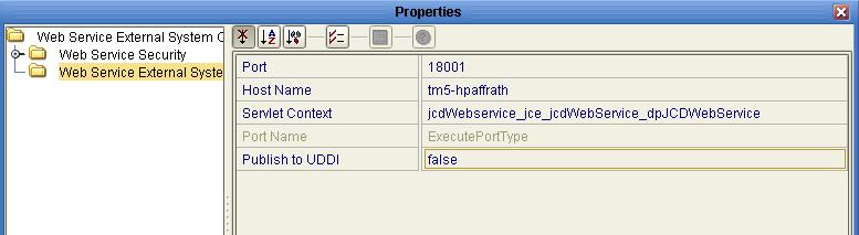 can change it to something more meaningful to your environment. Publish to UDDI tells Java CAPS to publish the Web Service to a UDDI server. In this example, one has not been configured.