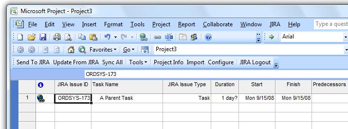 You can have an indented task in Microsoft Project that is not a sub-task and you can have a JIRA sub-task in Microsoft Project that is not indented.