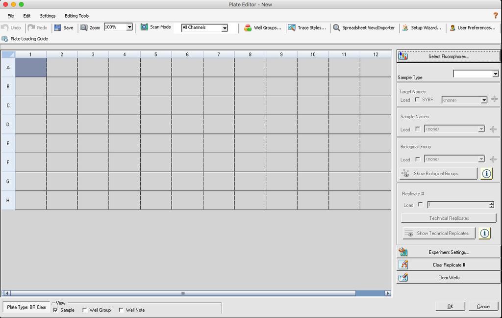 Chapter 3 The Workspace The Plate Editor Window In the Plate Editor window you can create, open, review, and