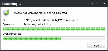When a file is first submitted, Comodo's online file lookup service will check whether the file is already queued for analysis by our technicians.