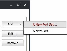 To access the 'Port Sets' interface 1. Click 'My Port Sets' tab from Firewall Tasks > Network Security Policy interface.