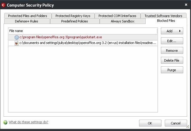 sandboxed applications to write their registry values. The virtual registry hive is not created even on enabling this setting here, if registry virtualization is disabled in Sandbox Settings. 6.